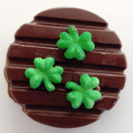 Shamrocks on Dark Chocolate