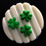 Shamrocks on White Chocolate